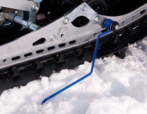 Like Yamaha, most snowmobile manufacturers offer ice scratchers in their accessories collection. (Image courtesy Yamaha Snowmobiles)