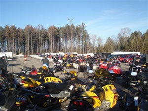 Snowmobilers gather for the annual Blizzard Tour on behalf of ALS Minnesota.