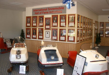 Snowmobile history is preserved at places like the World Snowmobile Headquarters in Eagle River, WI. 