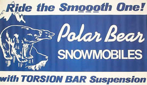 Raybon Manufacturing offered a torsion bar suspension on its Polar Bear snowmobiles.