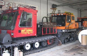 Clubs like the Mille Lacs Drift Skippers not only maintain a small fleet of groomers,  but the club has to house them in a warm shop for service and storage.