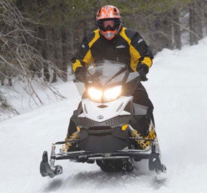 The 60 horsepower the 600 ACE pumps out feels pretty good thanks to the lightweight Ski-Doo REV-XP chassis. It rides nice, has good throttle response and is whisper quiet.