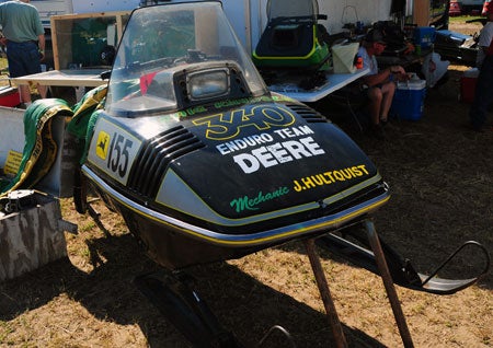 By the time the Liquifire came on the scene John Deere had learned a lot from its racing exploits and made the sled light, durable and fast. They were highly competitive machines on the cross-country circuits.