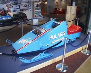 This twin-engined speed sled topped out at more than 109 miles per hour in 1970.